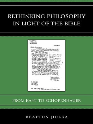 cover image of Rethinking Philosophy in Light of the Bible